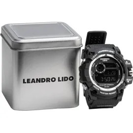 leandro lido "Monza" Unisex Sport Uhr schwarz weiß-Größe:Einheitsgröße