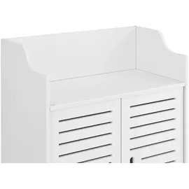 [en.casa] Trosa Badezimmerschrank 45 x 62 x 25 cm Rosa/Weiß