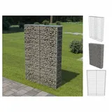 vidaXL Gabionenwand mit Abdeckung Verzinkter Stahl 100×20×150 cm