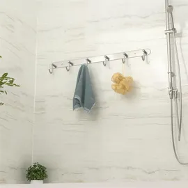 Intirilife Garderobenleiste Modell C Silber