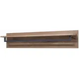 Massivmoebel24 Wandgarderobe Villanders 120 x 20 x 25 cm Eiche