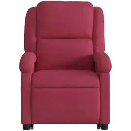 vidaXL Relaxsessel mit Aufstehhilfe Samt 144,5 x 82 x 0 cm Weinrot