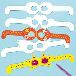 Blanko-Pappformen "Brille" (pro Set 12) Zum Selbstgestallten