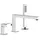 GESSI Rettangolo K Dreiloch-Wannenrand-Armatur Chrom
