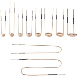 Vevor 10-tlg. magnetische Induktionsheizspule, Mini Heizspulen Set mit Flexibilität & langer Lebensdauer, zum Entfernen von rostigen Schrauben & Muttern, 8 Spulen + 1 U-förmige + 1 freie Form