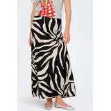 Only Maxirock Damen Bedruckt Schwarz XS