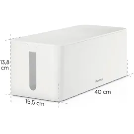 Hama Kabelbox Maxi 40,6 x 13,5 cm 1-tlg. weiß