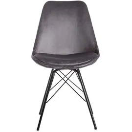 FineBuy 2er Set Esszimmerstuhl Samt Stuhl Skandinavisch Design, Küchenstuhl Stoff