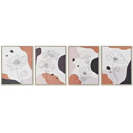 DKD Home Decor Bild Abstrakt (40 x 2,5 x 50 cm) (4 Stück)