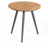 SonnenPartner Beistelltisch Gala 44 cm Alu/Teak Sonnen Partner