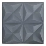 vidaXL 3D-Wandpaneele 24 Stk. 50x50 cm Origami Grau 6 m2