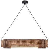 Good & Mojo Bhutan Hängeleuchte 85cm natur/schwarz