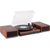 Fenton RP165B Audio-Plattenspieler mit Riemenantrieb Holz Manuell