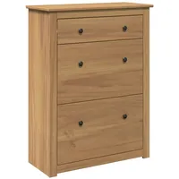 VidaXL Schuhschrank Panama 80x35x105 cm Massivholz Kiefer