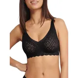 Damen Zero Feel Bliss Soft Bra, Black, XL