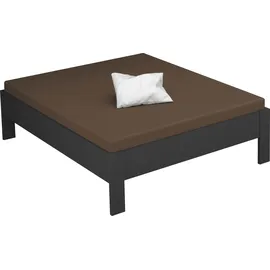Rauch Futonbett RAUCH "Aditio", grau (graumetallic), B:166cm H:107cm L:208cm, Betten, Futonbett, Kopfteil Webstoff mit abgesetztem Keder