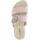 Gabor Pantolette GABOR, Damen, Gr. 40, rosé, Veloursleder, unifarben, Schuhe Pantolette, Plateau, Sommerschuh, Schlupfschuh mit Bast-Zierblüte