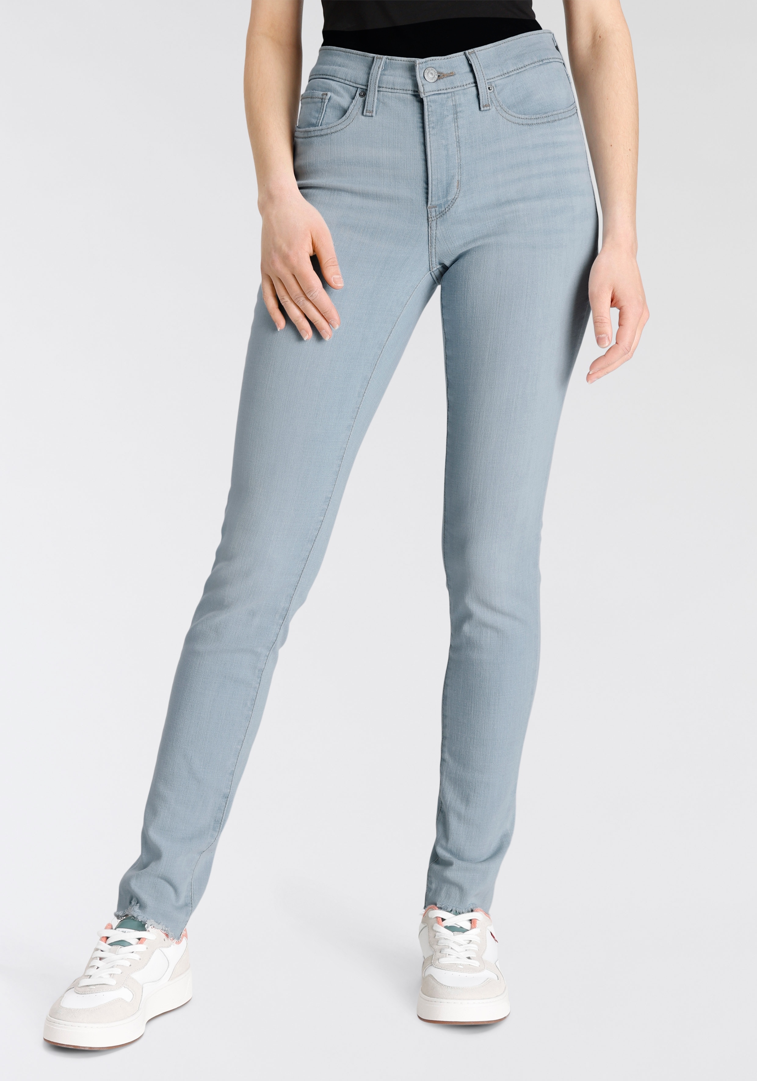 Slim-fit-Jeans LEVI'S "311 Shaping Skinny" Gr. 27, Länge 30, blau (light indigo) Damen Jeans Röhrenjeans Bestseller