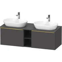 Duravit D-Neo Konsolenwaschtischunterbau wandhängend Graphit Matt 1400x550x459 mm - DE4950B34490000 DE4950B34490000