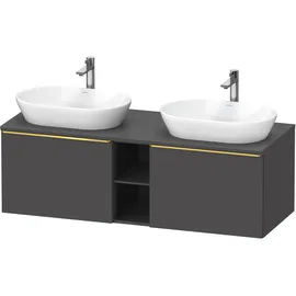 Duravit D-Neo Konsolenwaschtischunterbau wandhängend Graphit Matt 1400x550x459 mm - DE4950B34490000 DE4950B34490000