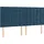 vidaXL Boxspringbett mit Matratze Dunkelblau 180x200 cm Samt