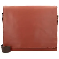 Leonhard Heyden Dakota Umhängetasche Leder 38 cm cognac