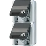 Jung Schuko-Steckdose 2-fach Grau 2 St.