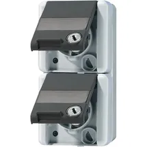 Jung Schuko-Steckdose 2-fach Grau 2 St.