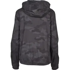 URBAN CLASSICS Ladies Camo Pull Over Jacket - Schwarz