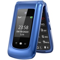 Uleway GSM Seniorenhandy Klapphandy Ohne Vertrag,Großtasten Mobiltelefon Einfach
