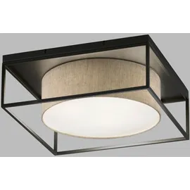 Fischer & Honsel Carre 4-flg. eckig schwarz Metall 60 x 60 cm