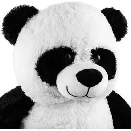 Brubaker XXL Panda 100 cm groß mit einem Liebste Mama der Welt Herz Stofftier Plüschtier Kuscheltier Teddybär