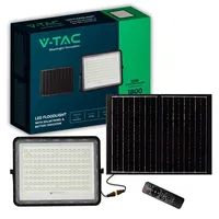 V-Tac Schwarze Solar-Flutlichter - 15W - IP65-1800 Lumen -