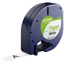 Dymo Beschriftungsband S0721510 1,2cm x 4m schwarz auf weiß