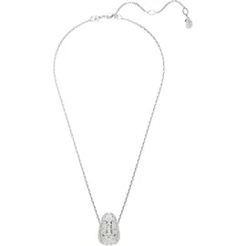 Swarovski Sublima Anhänger, Rundschliff, Weiß, Rhodiniert
