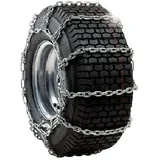 RATIOPARTS Leiter-Schneekette 16x6,50-8 Leiterkette (1 Satz = 2 Ketten), silber