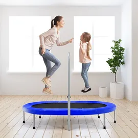 Costway 2 Personen Trampolin 154 cm inkl. Haltegriff blau