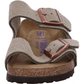 Birkenstock Arizona Weichbettung Veloursleder schmal taupe 45