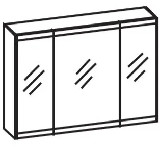 Artiqua LED-Spiegelschrank, Sangallo Grau quer, 072-SDT-1-97-432 072-SDT-1-97-432
