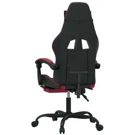 vidaXL Gaming-Stuhl mit Fußstütze Schwarz & Rot