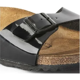 Birkenstock Madrid Birko-Flor Lack schmal schwarz lack 42