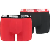 PUMA BASIC BOXER 2P RED/BLACK