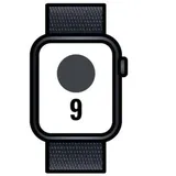 Apple Watch Series 9 GPS 41 mm Aluminiumgehäuse mitternacht, Sport Loop sturmblau One Size