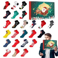 NZDFH Adventskalender 2024 Weihnachtsstrümpfe Socken Adventskalender mit Weihnachtsstrümpfe in 24 Drucken Adventskalender 2024 Frauen Kinder und Männer Weihnachtsgeschenke Personalisierte Geschenke