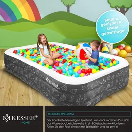 Kesser Aufblasbarer Pool 240 x 240 x 60 cm inkl. Ablassventil