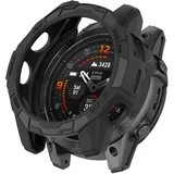 SumRioo Hülle für Garmin Epix Pro 51MM / Fenix 7X Pro/Fenix 7X 51MM, Anti-Fleck, Kratzfest, Stoßfeste für Garmin Epix Pro 51MM / Fenix 7X Pro/Fenix 7X 51MM Ultradünne TPU Schutzhülle - Schwarz