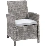 Greemotion Malia Gartensessel 65 x 90 x 59 cm grau 2 St.