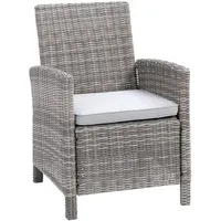 Greemotion Malia Gartensessel 65 x 90 x 59 cm grau 2 St.