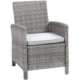 Greemotion Malia Gartensessel 65 x 90 x 59 cm grau 2 St.