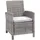 Greemotion Malia Gartensessel 65 x 90 x 59 cm grau 2 St.